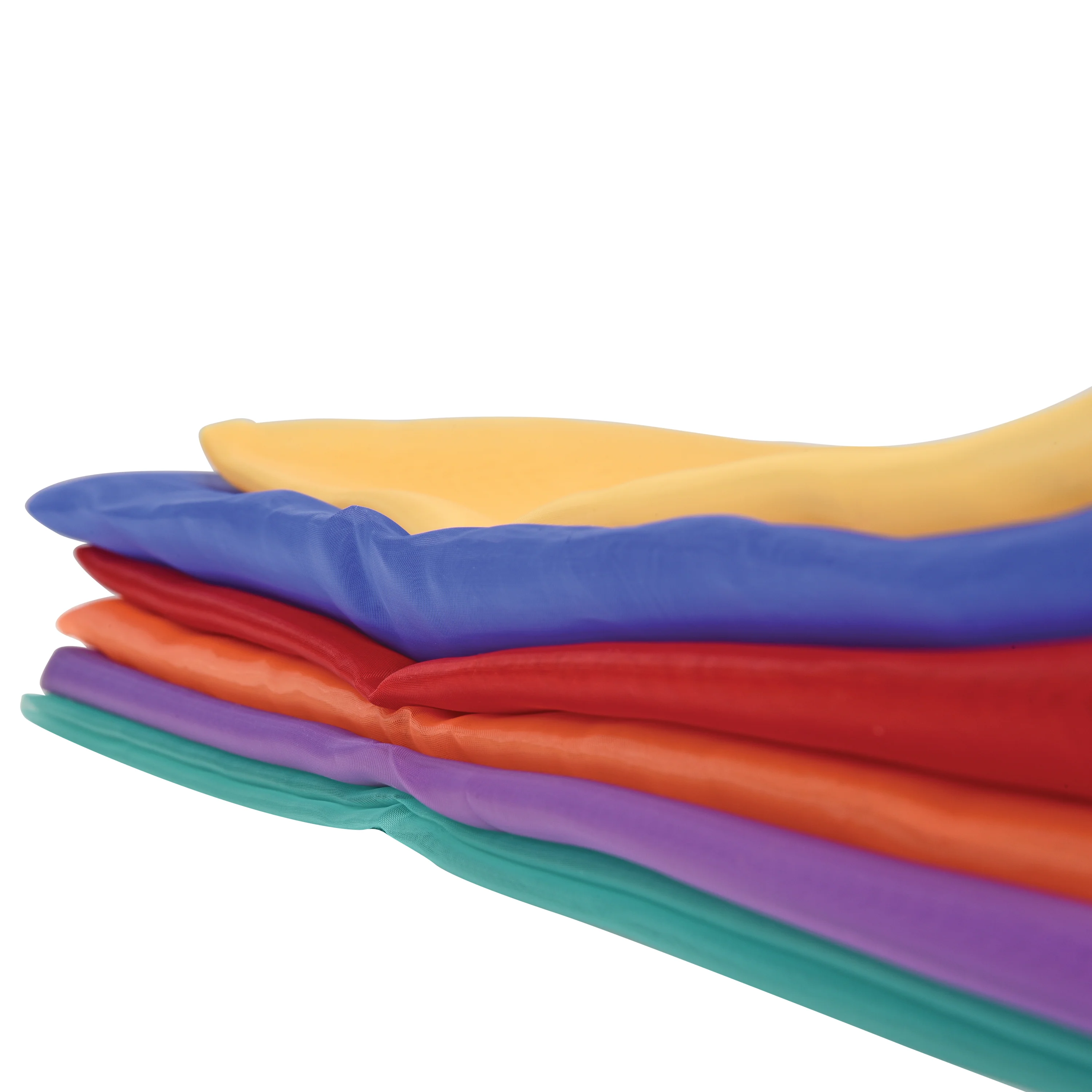 Jumbo Rainbow Play Scarves | Set of 6 Vibrant 27" Nylon Squares - Image 6