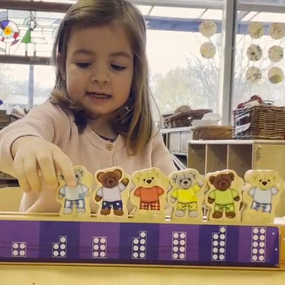 Yellow Door® Ten in a Bed: Wooden Stacking Toy for Learning Numbers 1-10 - Image 11