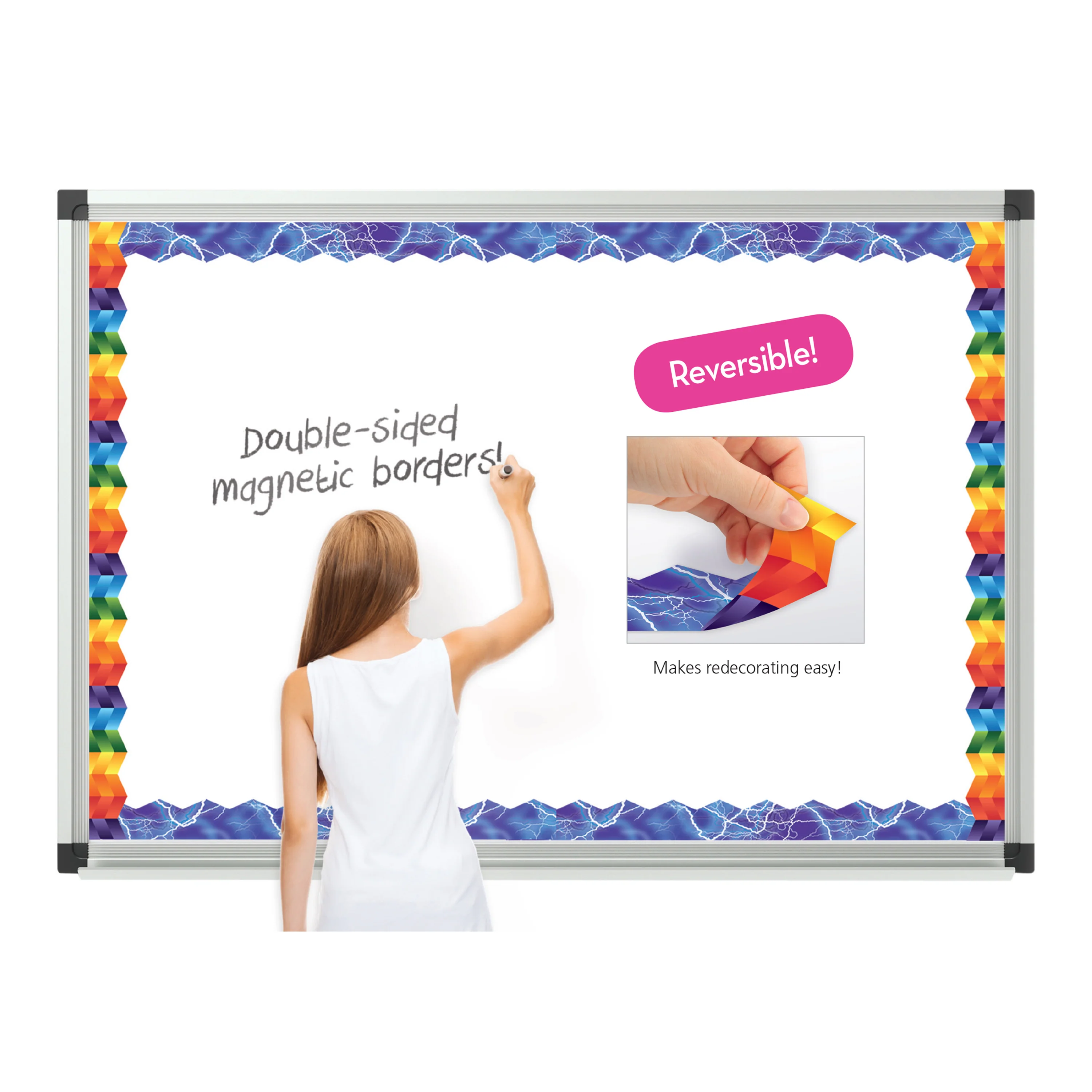 Zigzags and Lightning Bolts Double Sided Magnetic Borders - Image 3